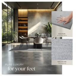 tectake Rug Zonelle 140 X 200 Cm - Grey - Size: 140 cm x 200 cm - thumbnail 4