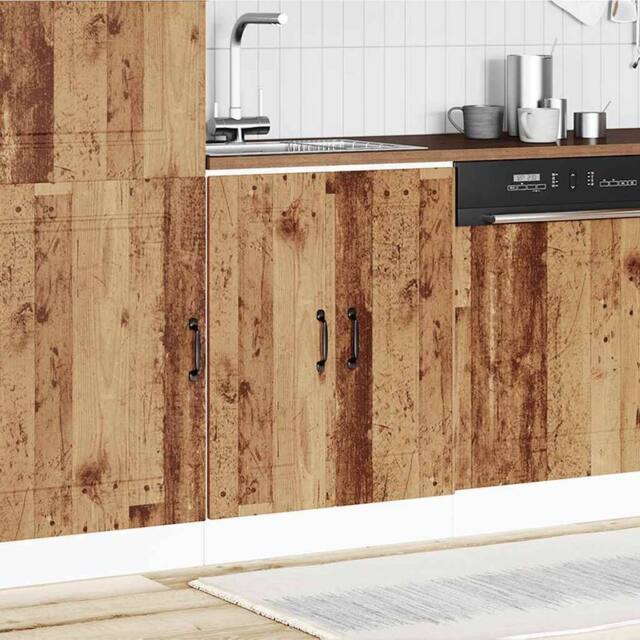 Berkfield Home Sink Base Cabinet Kalmar Old Wood 60x46x81.5 cm Engineered Wood in Brown - image 1