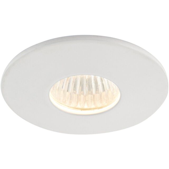 Loops Mini Recessed Downlight Fixture - 4W Warm White COB LED Driver - Matt White - image 1