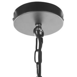 Wyld and Coco Pendant Lamp - Black Iron Frame 166 cm Cord Clear Glass Shade - thumbnail 5