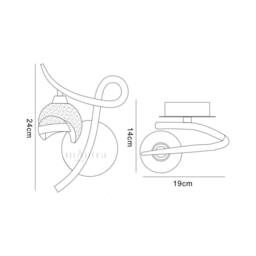 Netlighting Fragma Wall Lamp Left Switched 1 Light G9 Polished Chrome in Silver - thumbnail 2