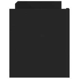 Berkfield Home TV Cabinet Black 100x35x40 cm Engineered Wood - Size: 100 x 35 x 40 cm - thumbnail 5