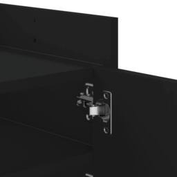 Berkfield Home TV Cabinet Black 100x35x40 cm Engineered Wood - Size: 100 x 35 x 40 cm - thumbnail 9