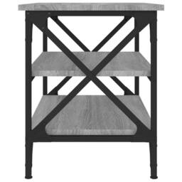 Berkfield Home Side Table Grey Sonoma 55x38x45 cm Engineered Wood - Size: 55 x 38 x 45 cm - thumbnail 6