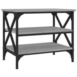 Berkfield Home Side Table Grey Sonoma 55x38x45 cm Engineered Wood - Size: 55 x 38 x 45 cm - thumbnail 2