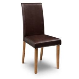 Cheshire Kensington Elegant Brown Dining Chairs - Set of 2 - thumbnail 2