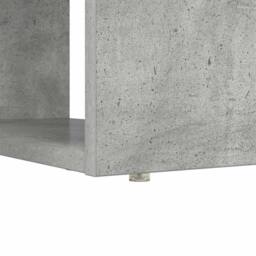 Berkfield Home Desk with Storage Concrete Grey 113x54x120 cm Engineered Wood - Size: 113 x 54 x 120 cm - thumbnail 9