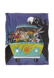 Warner Brothers Looney Tunes Silky Touch Super Soft Throw Blanket 152x127cm in White - Size: 152x127 cm - thumbnail 1