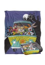 Warner Brothers Looney Tunes Silky Touch Super Soft Throw Blanket 152x127cm in White - Size: 152x127 cm - thumbnail 2