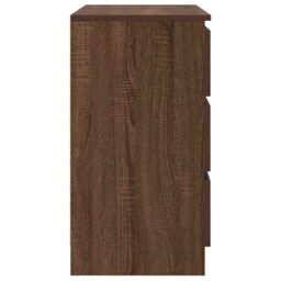 Berkfield Home Sideboard with Drawer Brown Oak 71x35x65 cm Engineered Wood - Size: 71 x 35 x 65 cm - thumbnail 7