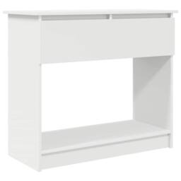 Berkfield Home Console Table with Drawers White 85.5x38.5x74.5 cm