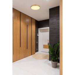 Netlighting Tibey 35cm Round Flush Ceiling Light BrassColoured Matt LED 3000K in Gold - thumbnail 3