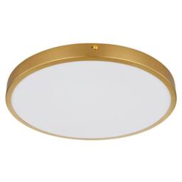 Netlighting Tibey 35cm Round Flush Ceiling Light BrassColoured Matt LED 3000K in Gold - thumbnail 2