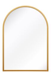"MirrorOutlet Gold Metal Framed Arched Garden Wall Mirror 39"" X 27"" (100CM X 70CM) - Size: 1 Pack" - thumbnail 3