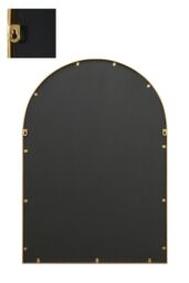 "MirrorOutlet Gold Metal Framed Arched Garden Wall Mirror 39"" X 27"" (100CM X 70CM) - Size: 1 Pack" - thumbnail 5