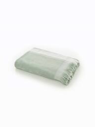 Deyongs Shoreline Stripe Beach Towel Stone 80x165cm 400gsm in Green - Size: 80x165 cm - thumbnail 2