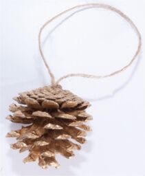 Netagon Home Festive Christmas Hanging Pine Cone Bauble Decoration - Pack of 6 in Brown - thumbnail 6