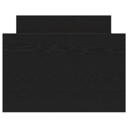 Berkfield Home Bed Frame without Mattress Black Oak 75x190 cm Engineered Wood - thumbnail 7