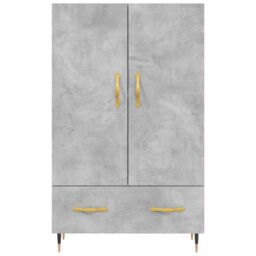 Berkfield Home Highboard Concrete Grey 69.5x31x115 cm Engineered Wood - thumbnail 6