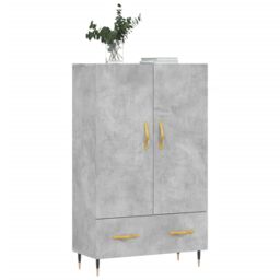 Berkfield Home Highboard Concrete Grey 69.5x31x115 cm Engineered Wood - thumbnail 3