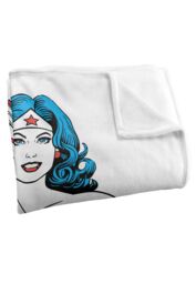 Warner Brothers Justice League Officially Licensed Silky Touch Super Soft Throw Blanket 152 x 127 cm in White - thumbnail 3