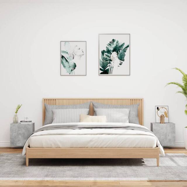 Berkfield Home TV Wall Cabinets 2 pcs Concrete Grey 40.5x30x40 cm Engineered Wood - image 1