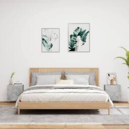 Berkfield Home TV Wall Cabinets 2 pcs Concrete Grey 40.5x30x40 cm Engineered Wood - thumbnail 1