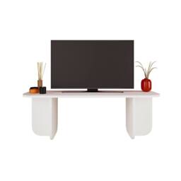 BIMOSSA Wooden TV Stand 100 cm Small TV Unit for TVs up to 43 Inch, Modern Compact TV Table Stand w/ Storage Shelf, TV Cabinet for Living Room, Media