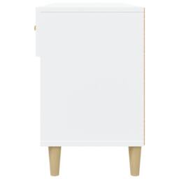 Berkfield Home Shoe Cabinet White 102x35x55 cm Engineered Wood - Size: 102 x 35 x 55 cm - thumbnail 8