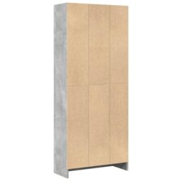 Berkfield Home Bookcase Concrete Grey 60x24x143 cm Engineered Wood - Size: 60 x 24 x 143 cm - thumbnail 6