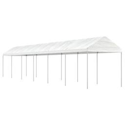 Berkfield Home Gazebo with Roof White 13.38x2.28x2.69 m Polyethylene - thumbnail 2