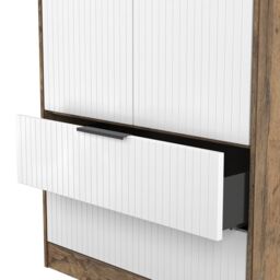 Ready Assembled 2 U Denver 2 Door 2 Drawer Wardrobe (Ready Assembled) in Dark Brown - thumbnail 7