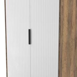 Ready Assembled 2 U Denver 2 Door 2 Drawer Wardrobe (Ready Assembled) in Dark Brown - thumbnail 5