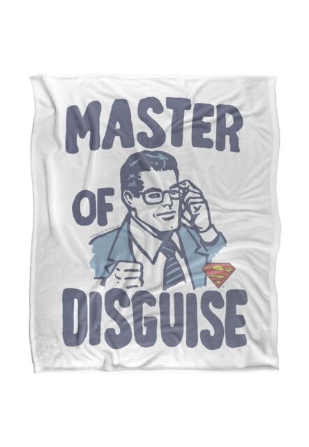 Warner Brothers Superman Officially Licensed Silky Touch Super Soft Throw Blanket 152 x 127 cm in White - image 1