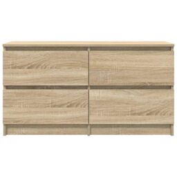 Berkfield Home TV Cabinet Sonoma Oak 100x35x54 cm Engineered Wood in Brown - Size: 100 x 35 x 54 cm - thumbnail 6
