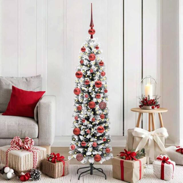 Berkfield Home Artificial Christmas Tree with 150 LEDs with Stand Green 150 cm - image 1