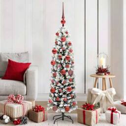 Berkfield Home Artificial Christmas Tree with 150 LEDs with Stand Green 150 cm - thumbnail 1