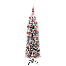 Berkfield Home Artificial Christmas Tree with 150 LEDs with Stand Green 150 cm - thumbnail 4
