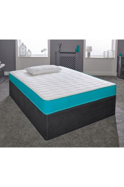 eXtreme Comfort Ltd Ocean Memory Foam Spring Mattress in Bright Blue - Size: King - image 1