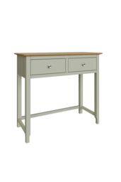 FWStyle 2 Drawer Sage Green Dressing Table Large Bedroom Furniture Modern - thumbnail 2