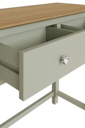 FWStyle 2 Drawer Sage Green Dressing Table Large Bedroom Furniture Modern - thumbnail 4