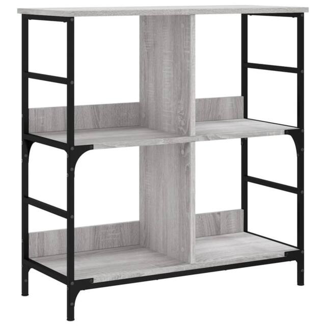 Berkfield Home Bookshelf Grey Sonoma 78.5x33x82 cm Engineered Wood - image 1