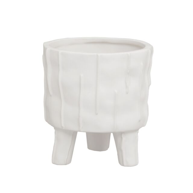 Orsina Versatile White Small Planter, Lightweight Large Garden Flower Pot, Stylish Design Planter For Plants - image 1