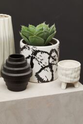 Orsina Versatile White Small Planter, Lightweight Large Garden Flower Pot, Stylish Design Planter For Plants - thumbnail 2