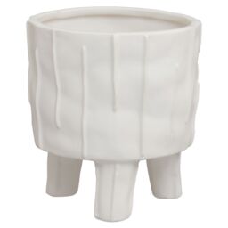 Orsina Versatile White Small Planter, Lightweight Large Garden Flower Pot, Stylish Design Planter For Plants - thumbnail 3