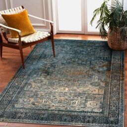 RugsX Wool Omega Rug in Blue - Size: 135 cm x 200 cm - thumbnail 4