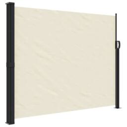 Berkfield Home Retractable Side Awning Cream 160x600 cm - thumbnail 3