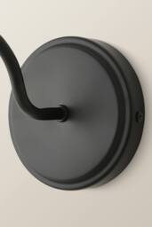 ValueLights Bourton Cream Ribbed Dome Wall Light in Black - thumbnail 5