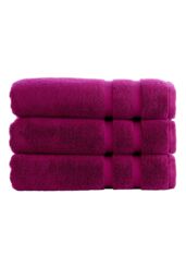 CHRISTY 'Signum' Heavyweight 100% Combed Cotton Towels in Plum - Size: Bath Sheet - thumbnail 2