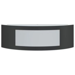 Berkfield Home Outdoor Wall Lights 2pcs Black Stainless Steel - thumbnail 4